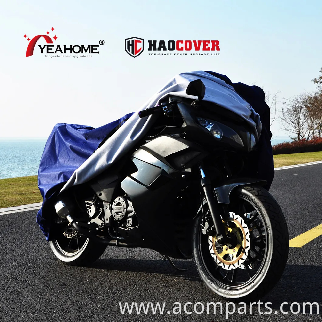 Premium Quality Outdoor Motorcycle Cover Fleece Bonded Waterproof Anti-UV Bike Cover